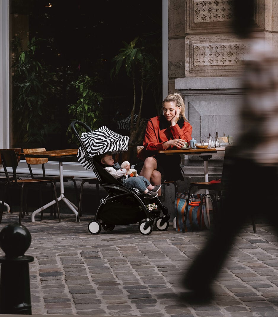 Stokke YOYO³ Stroller 6+ Zebra / Black Frame (STOKKE YOYO)