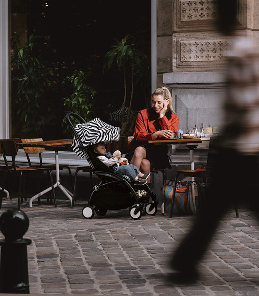 Stokke YOYO³ Stroller 6+ Zebra / Black Frame (STOKKE YOYO)