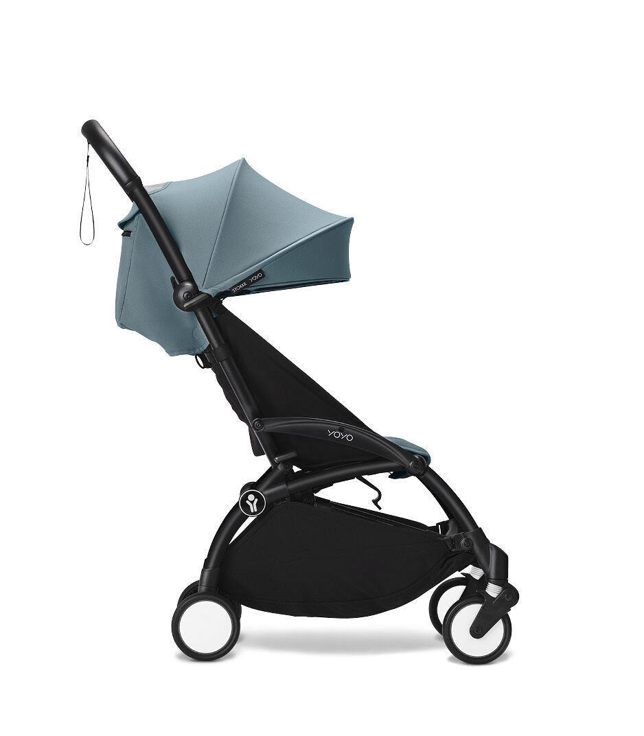 Stokke YOYO³ Stroller 6+ Aqua / Black Frame (STOKKE YOYO)